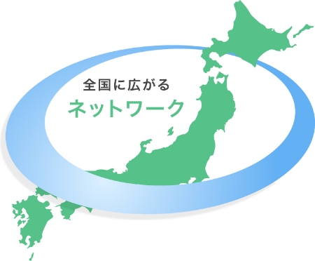 独自の全国ネットワーク